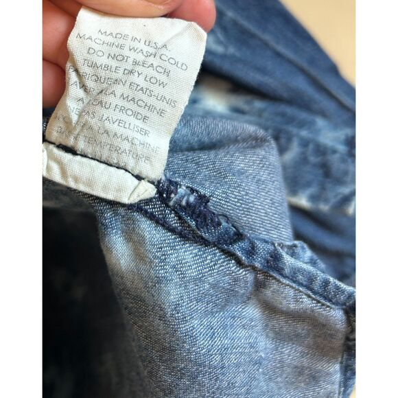 Textile Elizabeth and James Rare Cloudy Western Snap Shirt bleached detail XS - Picture 5 of 9